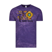 Cloud Purple fall for jesus he never leaves Vintage Tee - CowhideDigitalArt