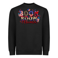 Black Boom boom Mama 4th of july Heavyweight Sweatshirt - CowGirlArtShop