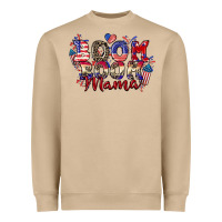 Mushroom Boom boom Mama 4th of july Heavyweight Sweatshirt - CowGirlArtShop