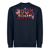 Navy Boom boom Mama 4th of july Heavyweight Sweatshirt - CowGirlArtShop