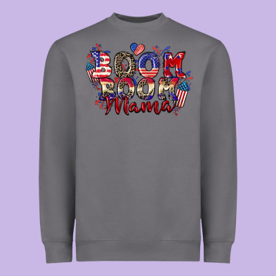 Boom Boom Mama 4th Of July Heavyweight Sweatshirt Designed By Cowgirlartshop