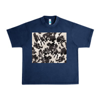 Navy black and white cowhide tumbler Urban Heavy Tee - BarkalooDesign