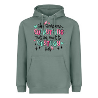 Sage she overcame everything that was meant to destroy Heavyweight Hoodie - MaliasSmallBusiness