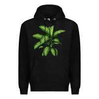 Black Dumb Cane Premium Hoodie - LillyAllenDesigns
