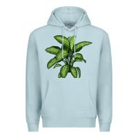 Blue Mist Dumb Cane Premium Hoodie - LillyAllenDesigns