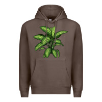 Coffee Dumb Cane Premium Hoodie - LillyAllenDesigns