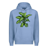 Colony Blue Dumb Cane Premium Hoodie - LillyAllenDesigns