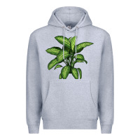 Heather Grey Dumb Cane Premium Hoodie - LillyAllenDesigns