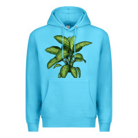 Ocean Blue Dumb Cane Premium Hoodie - LillyAllenDesigns