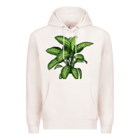 Pale Pink Dumb Cane Premium Hoodie - LillyAllenDesigns