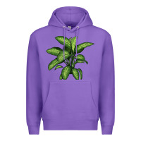 Purple Dumb Cane Premium Hoodie - LillyAllenDesigns
