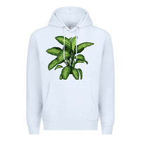 White Dumb Cane Premium Hoodie - LillyAllenDesigns