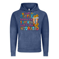 Vintage Denim iced coffee because my sarcasm needs to stay hydra Vintage Hoodie - Zillion Design Studio