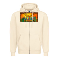 Sandshell western desert darlin sunset cactus leopard serape   license plate tem Zipper Hoodie - BarkalooDesign