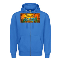 True Royal western desert darlin sunset cactus leopard serape   license plate tem Zipper Hoodie - BarkalooDesign