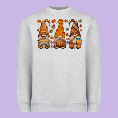 Fall Gnome Heavyweight Sweatshirt Designed By Hra Design Shop
