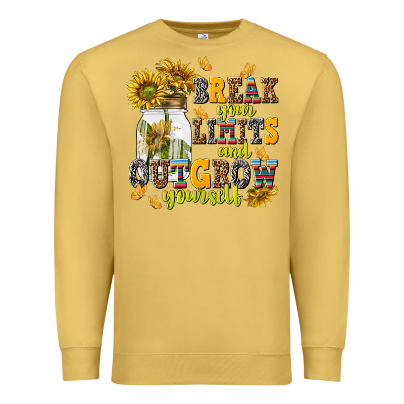 Break Your Limits And Outgrow Yourself Premium Sweatshirt by NancyCooperArtShop | Teevron