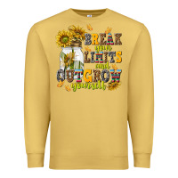 Antique Gold break your limits and outgrow yourself Premium Sweatshirt - NancyCooperArtShop