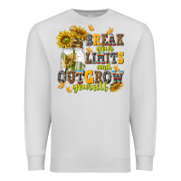 Dove Grey break your limits and outgrow yourself Premium Sweatshirt - NancyCooperArtShop