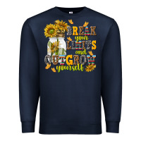 Navy break your limits and outgrow yourself Premium Sweatshirt - NancyCooperArtShop