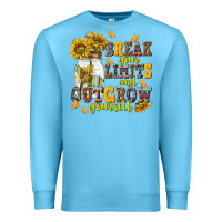 Ocean Blue break your limits and outgrow yourself Premium Sweatshirt - NancyCooperArtShop