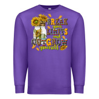 Purple break your limits and outgrow yourself Premium Sweatshirt - NancyCooperArtShop