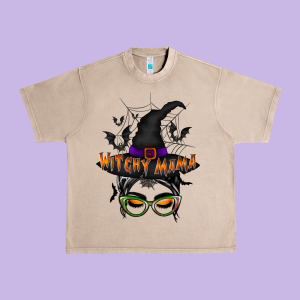 Withcy Mama Urban Heavy Tee Designed By Racoondesign