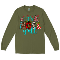 Army Green it's noel y'all Long Sleeve Tee - JahusDesignShop