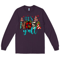 Plum it's noel y'all Long Sleeve Tee - JahusDesignShop