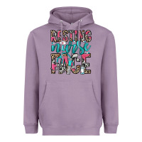 Lavender resting nurse face Heavyweight Hoodie - NancyCooperArtShop
