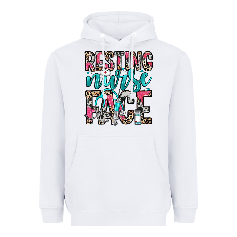 Resting Nurse Face Heavyweight Hoodie by NancyCooperArtShop | Teevron