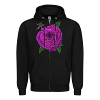 Celestial Rose Zipper Hoodie | Teevron