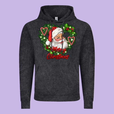 Merry Christmas Santa Vintage Hoodie Designed By Ranaportraitstore