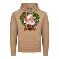 Vintage Coffee merry christmas santa Vintage Hoodie - RanaPortraitStore