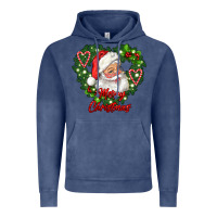 Vintage Denim merry christmas santa Vintage Hoodie - RanaPortraitStore