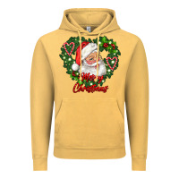 Vintage Mustard merry christmas santa Vintage Hoodie - RanaPortraitStore