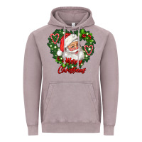 Vintage Zinc merry christmas santa Vintage Hoodie - RanaPortraitStore
