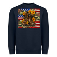 Navy Army USA lag leopard camouflage sunflower 20oz Heavyweight Sweatshirt - Neo Western