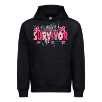 Black i am a survivor Urban Hoodie - NancyCooperArtShop