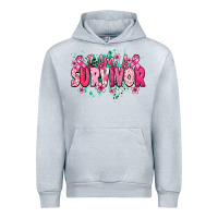 Heather Grey i am a survivor Urban Hoodie - NancyCooperArtShop