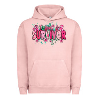 Pigment Salmon i am a survivor Urban Hoodie - NancyCooperArtShop