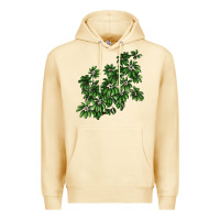 Pina Colada Botanical Schefflera Illustrations Premium Hoodie - LillyAllenDesigns