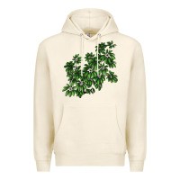 Tofu Botanical Schefflera Illustrations Premium Hoodie - LillyAllenDesigns