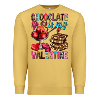 Antique Gold chocolate is my valentine Premium Sweatshirt - NancyCooperArtShop