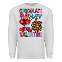 Dove Grey chocolate is my valentine Premium Sweatshirt - NancyCooperArtShop