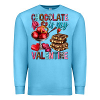 Ocean Blue chocolate is my valentine Premium Sweatshirt - NancyCooperArtShop