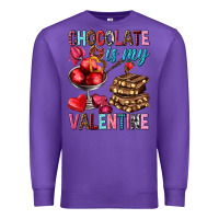Purple chocolate is my valentine Premium Sweatshirt - NancyCooperArtShop
