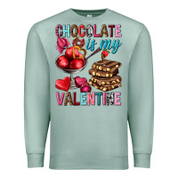 Seafoam chocolate is my valentine Premium Sweatshirt - NancyCooperArtShop