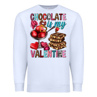 White chocolate is my valentine Premium Sweatshirt - NancyCooperArtShop