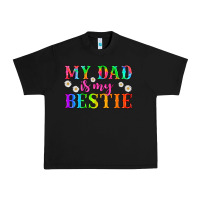 Black my dad is my bestie Urban Heavy Tee - HRA Design Shop